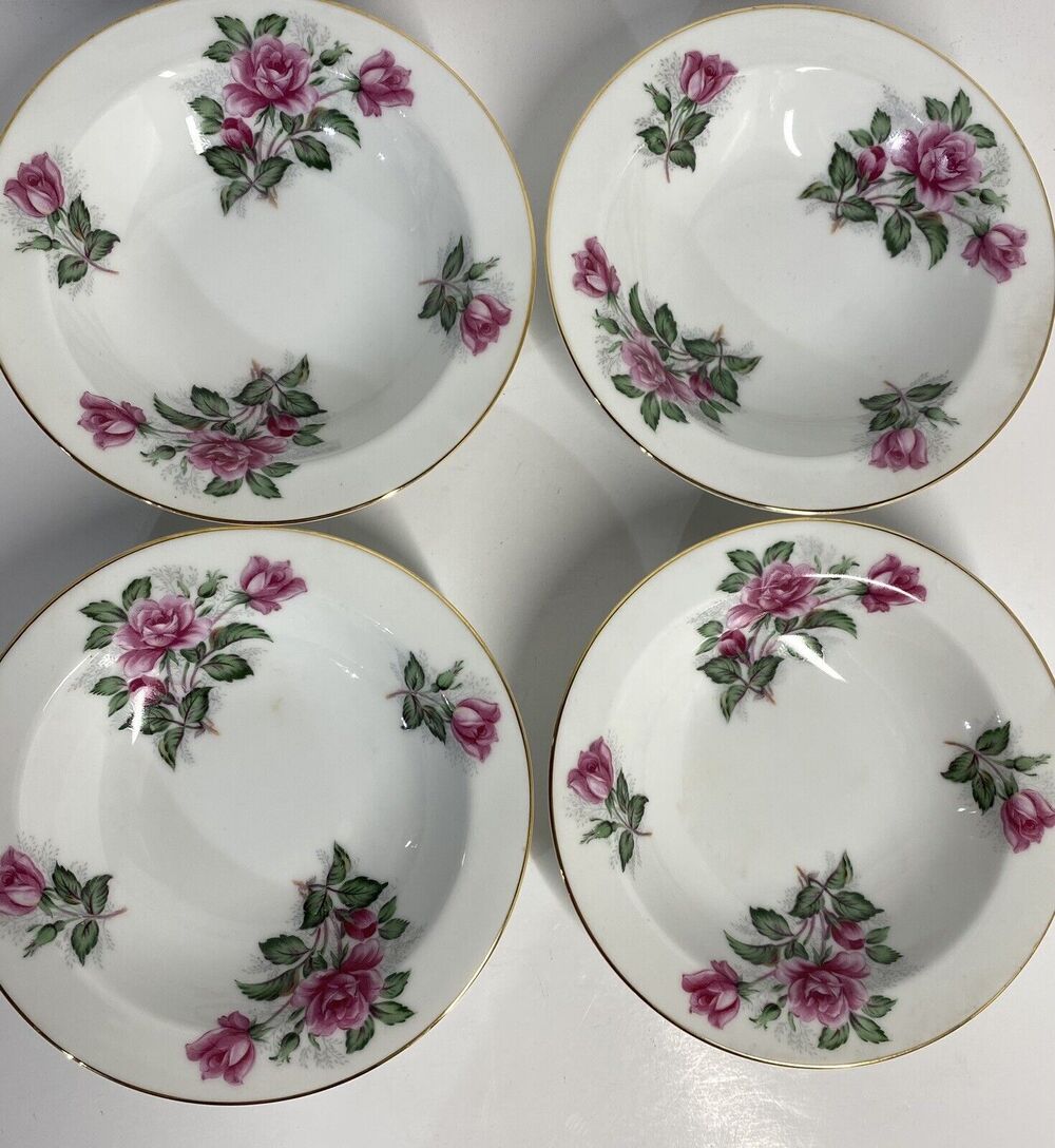 4 Vintage Noritake Japan LINDA China Rim Fruit Berry Sauce Bowls